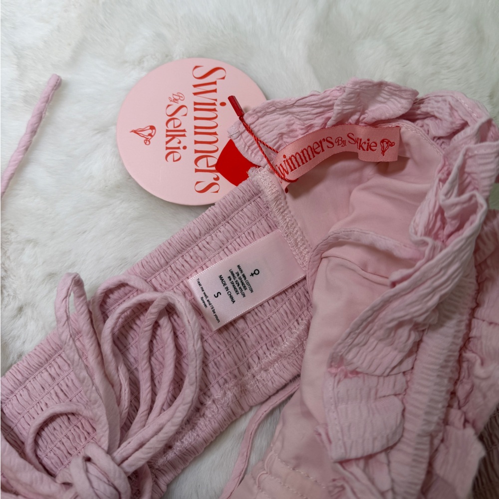 NWT Selkie Cherry on Top Bikini Set - Sz Small - Pink - Picture 6 of 8